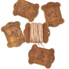 5pcs Thread Wooden Vintage Spools Lot Spool Sewing Bobbin Textile Industrial