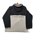 Vintage Ny Yankees Full Zip Fleece Hoodie Youth Boys Size 14 Embroidered Blue