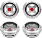 4pcs Air Compressor Oil Sight Glass 1 Inch Npt Oil Liquid Level Gauge Male New