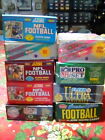 Huge Bulk Lot Of 55 Unopened Old Vintage Nfl Football Cards In 4 Wax Packs New