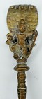Antique Brass Asian Incense Burner Ornate Handle Spoon 5 75  Rare Pb164