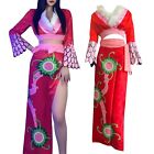 One Piece Boa Hancock Cosplay Kimono Costume Kimono Empress Queen Japanese Suit