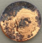 3 Franklin Jane Pierce Sterling Silver Medals Tokens Coins 3 4 Ounces