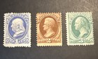 Us Scott  134-136   134 Used   135-136 Mint
