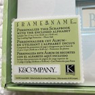 K company Baby Boy Scrapbook Frame A Name 10 Top Load Page Protectors Blue Nib