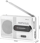 Portable Am fm Receiver Mini Radio Slim Pocket Compact Portable Small Radio G3a3