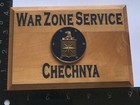 Central Intelligence Agency War Zone Service Chechnya Beveled Edge Wall Plaque  