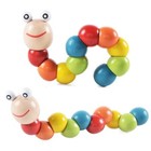 Baby Kids Twist Caterpillar Wooden Toy Infant Educational Developmental Gift