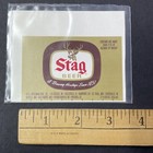 Vintage 1960s Stag Beer Unused Paper Label La Crosse Wisconsin Q2142