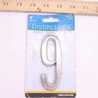 Hillman Die Cast Self-adhesive House Address Plaque Number 9 843289 