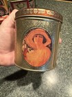 Bristol Ware Coca-cola Round Tin Vintage 1992 Gold 3 75  H 3 75  D Vintage