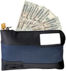 Money Bag With Key Lock And Zipper For Cash  11-1 2 In  Long Locking Portable  M