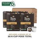 Peet s Caf   Domingo Medium Roast Coffee K-cup Pods  88 Count 