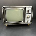 Vintage Retro Yellow Zenith N092g Tv Tested Works 9  Portable Crt Bright Decor