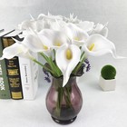 Calla Lily Bridal Wedding Festival Decor Bouquet Real Touch Latex Flower Bouq   