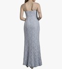 David s Bridal Stretch Lace Plunge Neckline Sheath Dress Baby Blue Xl