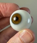 Antique German Hand-blown Human Prosthetic Glass Eye   Full Eyeball   Large 