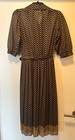 Vintage Long Herringbone Dress