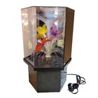 Fiber Optic 1970s Lamp Light Rotating Flower Changing Colors Rare Same Day Ship