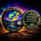     5 Year Aa Recovery Medallion Alcoholics Anonymous Sobriety Coin Recovery Token