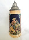 German Beer Stein With Pewter Lid  Made In West Germany