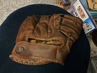 Vintage Rare Bob Feller Jc Higgins Model 1663 3 Finger Baseball Mitt Glove
