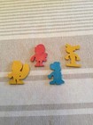 4 Vintage Springy Erasers General Mills Cereal Premiums 1969