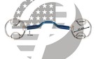 Wilkie Bevel Ported Mouth Blue Alloy Bits  Horse Riding Sweet Iron Bit