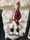 Rare Antique 1820 Cast Iron Figural Hessian Soldiers Fireplace Tools With Stand