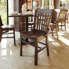 Hercules Series School House Back Mahogany Wood Dining Chair  Traditional Elegan