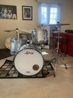 Ludwig Super Classic  Three Piece Drum Set  Silver Sparkle  1990s 