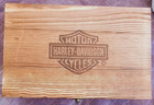 Harley-davidson Holiday Cheers Box - A Set Of 2 Glasses   Wooden Collector s Box