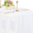 12 Pieces 10ft Pearl Table Runners Tulle Sheer Wedding Party Banquet Event New