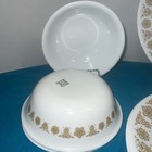Vtg Corelle purex Butterfly Gold Dish Dinner Set 12 Piece Service For 3