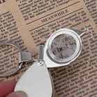 Folding Pocket Jewelry 15x Magnifier Eyes Glass Loupe Lens Magnifying Keychain