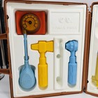 Vtg 1977 Fisher Price Medical Kit Play Set Briefcase Toy-70s-pretend Play-stem