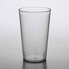  one Dozen  32 Oz Drink Pebbled Clear Hard Plastic Tumblers Bpa Free  6 5  Tall