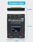 Guilekeys Psxmemcard Game Memory Card Compatible With Ps2 ps1 ps One Black
