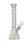 7 5 Inch Rainbow Iridescent Thick Glass Bong Beaker Water Pipe Hookah 14mm Bowl