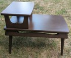 Vintage Mid Century Modern 50   s 60   s Retro Two-tier End Table Side Table