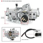 For Holley 650 Cfm Aluminum Double Pumper Carburetor Electric Choke Secondaries