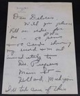 Rocky Marciano Handwritten Signed Letter Boxing Auto Autograph Jsa Loa D12781