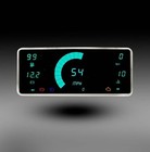 63-72 Jeep Wagoneer J Trucks Jeepster  Commando White  Led Digital Gauge Cluster
