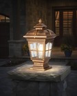 2 Pack Outdoor Post Light  Antique Bronze Post Lamp Fixture  Street Lights Fo   