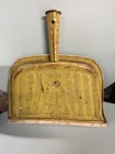 M Tabor Yellow Metal Dustpan Handle Vintage  Floral Garden Theme Folk