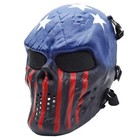 Ghost Mask Full Face Mask With Metal Mesh For Halloween Cosplay Masquerade Party
