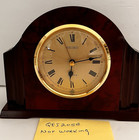 2 Seiko Mantle Alarm Clocks Parts Or Repairs   One Working Needs Time Set Wheel