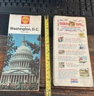 2 Vintage Road Maps Shell Washington Dc And Exxon New York State