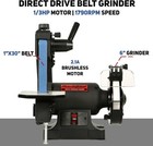 Bucktool Low Speed Bench Belt Grinder Combo  1 3 Hp Belt Sander Knife Sharpener