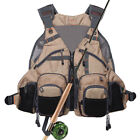 Fly Fishing Mesh Vest General Size Adjustable Mutil-pocket Breathable Vest